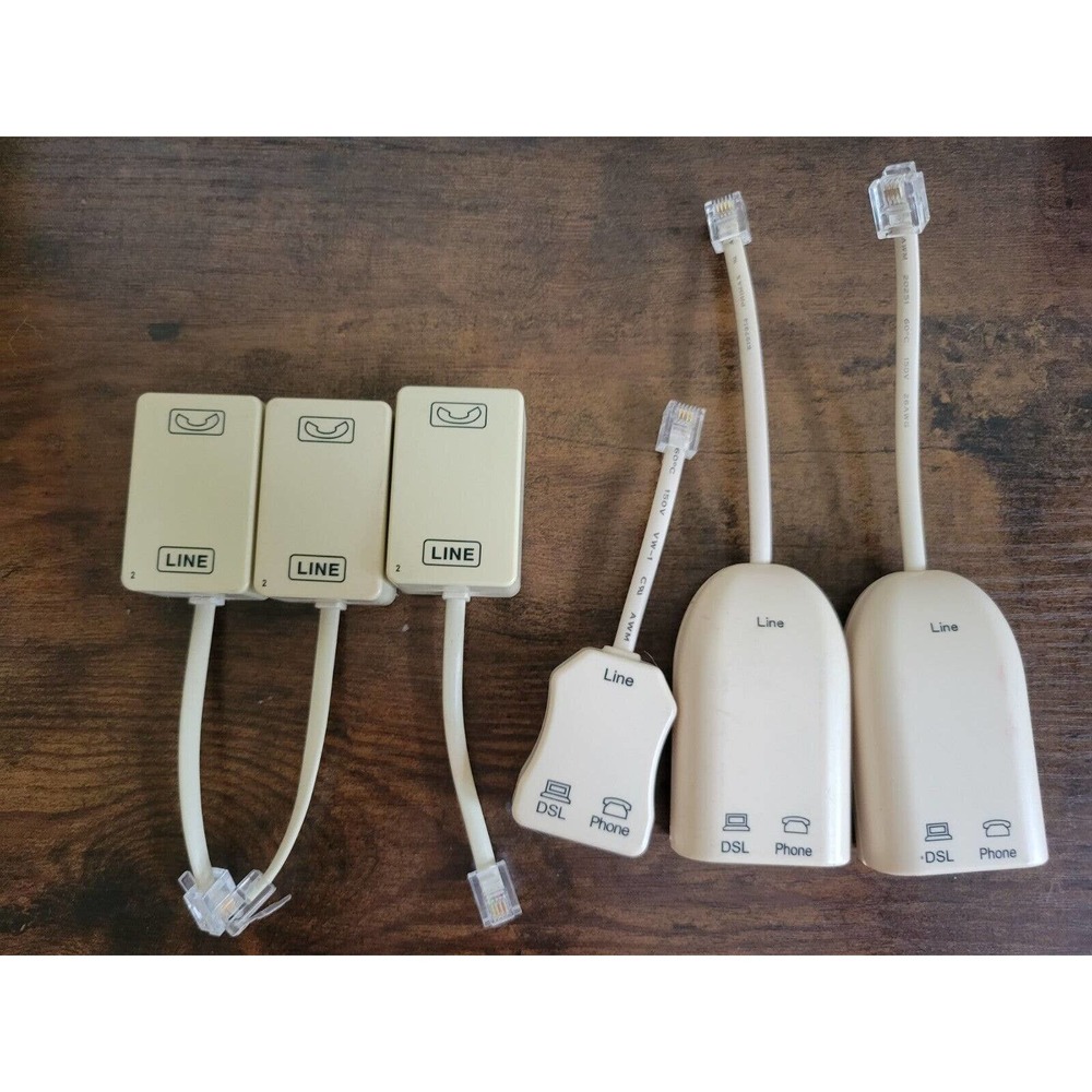 Lot of 6 DLS Filters/xDSL Line Conditioners - used - MET Z-200SM & Suttle 900LCS